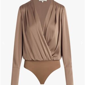 Favorite Daughter Brown Wrap Blouse